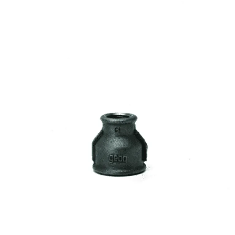 gebofittings Temperguss Gewindefittings 240 - Reduziermuffe 1 1/4"x3/4", schw.