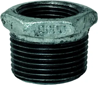 gebofittings Temperguss Gewindefittings 241 - Red.-Nippel 4" x 2", verz. – Bild 2