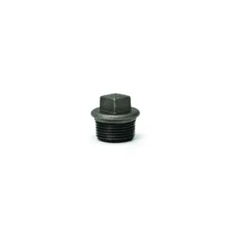 gebofittings Temperguss Gewindefittings 290 - Stopfen mit Rand 2 1/2", schwarz