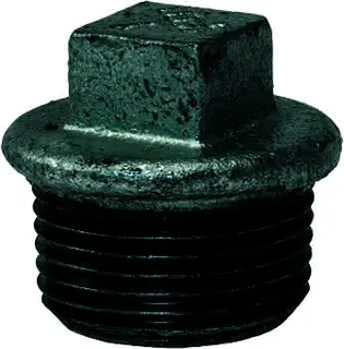 gebofittings Temperguss Gewindefittings 290 - Stopfen mit Rand 2 1/2", verzinkt