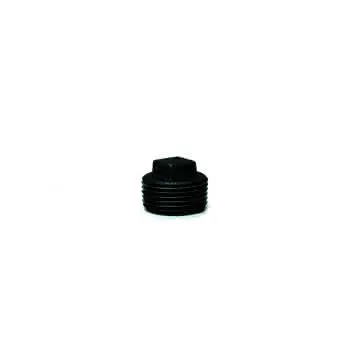 gebofittings Temperguss Gewindefittings 291 - Stopfen ohne Rand 1", schwarz
