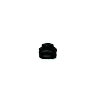gebofittings Temperguss Gewindefittings 291 - Stopfen ohne Rand 1", schwarz
