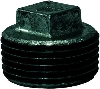 gebofittings Temperguss Gewindefittings 291 - Stopfen ohne Rand 3", verzinkt