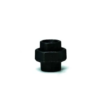 gebofittings Temperguss Gewindefittings 330 - Verschraubung flach 4", schwarz