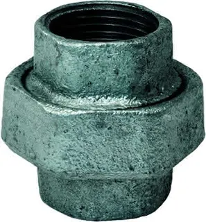 gebofittings Temperguss Gewindefittings 330 - Verschraubung flach 1/2", verz.