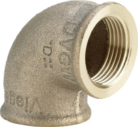 Viega Bogen 90 Grad 3090 in Rp2 1/2 x Rp2 1/2 Rotguss