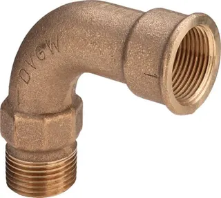 Viega Bogen 90 Grad 3001 in G1 Rotguss