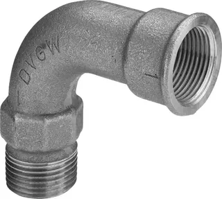 Viega Bogen 90 Grad 3001 in G1 Rotguss – Bild 2