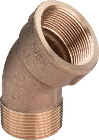 Viega Bogen 45 Grad 3121 in R1/2 x Rp1/2 Rotguss