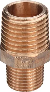 Viega Reduziernippel 3245 mit Mehrkant in R3/4 x R1/2 Rotguss