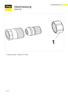 Viega Rohrverschraubung 3341 konischdichtend in R3/8 x Rp3/8 Rotguss – Bild 4