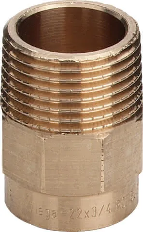 Viega Übergangsnippel 94243G in 10mm R1/4 Rotguss