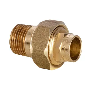 IBP Verschr.fl.dicht. S.4000 4331G 42 x 1 1/2" AG Rotguss