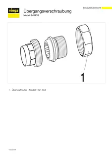 Viega Rohrverschraubung 94341G konischdichtend in 15mm x R3/8 Rotguss – Bild 4