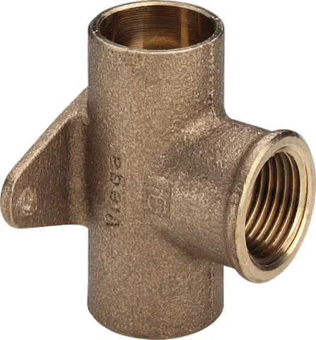 Viega Wandscheiben-T-Stück 94490G in 18mm x Rp1/2 x 18mm Rotguss