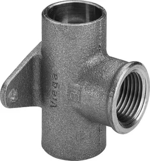 Viega Wandscheiben-T-Stück 94490G in 18mm x Rp1/2 x 18mm Rotguss – Bild 2