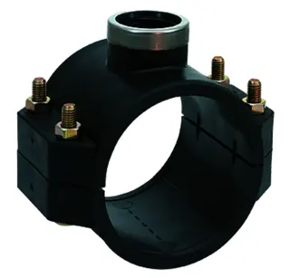 geboplast Kunststoff-Anbohrsättel Typ PANBV 90mm x 1/2", ANB mit 4 Schr.