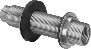 Viega Wanddurchführung mit SC Sanfix P 2132.9 in Rp1/2 x G3/4 x 120mm Rotguss – Bild 2