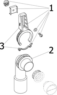 Viega Ablaufbogen 2125.9 in DN40/50 Kunststoff weiss – Bild 4