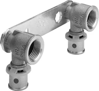 Viega Montageeinheit mit SC Sanfix P 2124.2 in 16mm x Rp1/2 x80-100mm Rotguss – Bild 2