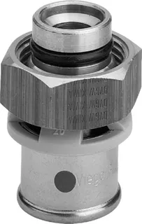 Viega Verschraubung mit SC Sanfix P 2119 in 16mm Rotguss – Bild 2