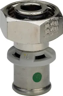 Viega Verschraubung mit SC Sanfix P 2181 in 16mm x G3/4 Rotguss vernickelt