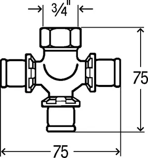 Viega Verteiler mit SC Sanfix P 2126.08 in 16mm x G3/4 - 3fach Rotguss – Bild 4