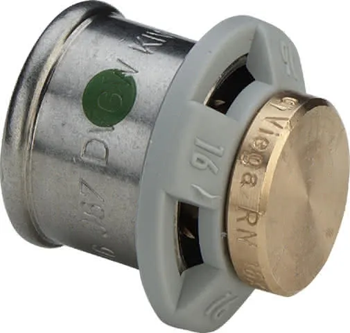 Viega Verschlussstopfen mit SC Sanfix P 2156 in 20mm Rotguss