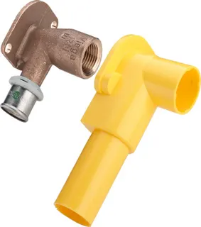 Viega Wandscheibe mit SC Sanfix P 2125.3 in 16mm x Rp1/2 Rotguss