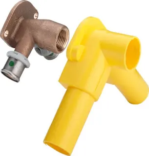 Viega Doppelwandscheibe mit SC Sanfix P 2125.4 in 16mm x Rp1/2 Rotguss