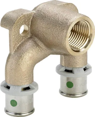 Viega Doppelwinkel mit SC Sanfix P 2125.7 in 20mm x Rp1/2 Rotguss