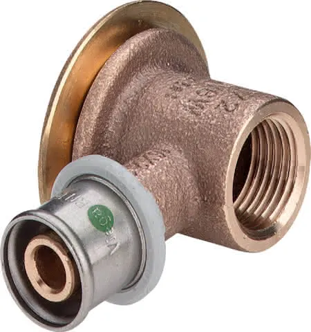 Viega Winkel mit SC Sanfix P 2128 in 16mm x Rp1/2 Rotguss