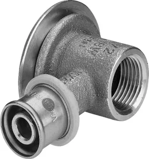 Viega Winkel mit SC Sanfix P 2128 in 16mm x Rp1/2 Rotguss – Bild 2