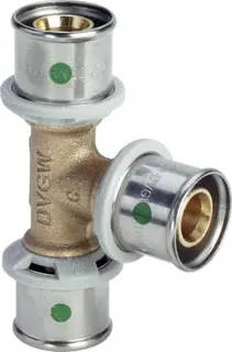 Viega T-Stück mit SC Sanfix P 2118 in 25x25x16mm Rotguss