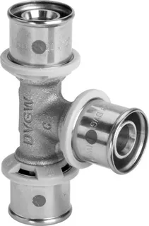Viega T-Stück mit SC Sanfix P 2118 in 40mm Rotguss – Bild 2