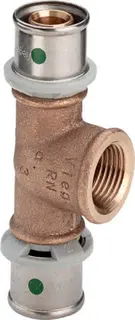 Viega T-Stück mit SC Sanfix P 2117 in 20mm x Rp1/2 x 20mm Rotguss
