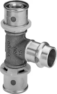 Viega T-Stück mit SC Sanfix P 2118.3 in 20x15x20mm Rotguss – Bild 2