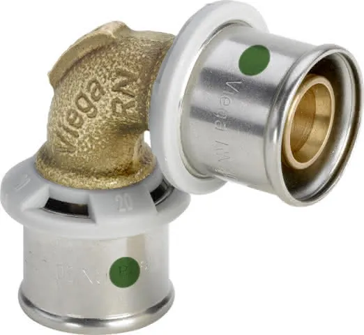 Viega Winkelkupplung mit SC Sanfix P 2116 in 50mm Rotguss