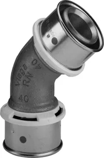 Viega Winkelkupplung mit SC Sanfix P 2126 in 63mm Rotguss – Bild 2