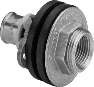 Viega Wanddurchführung mit SC Sanfix P 2132.31 in 16mm x Rp1/2 x 30mm Rotguss – Bild 2