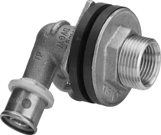 Viega Doppelwanddurchführung mit SC Sanfix P 2132.41 in 16mmxRp1/2x35mm Rg – Bild 2