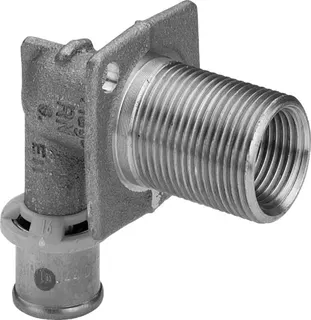 Viega Wanddurchführung mit SC Sanfix P 2132.1 in 16mm x Rp1/2 x 65mm Rotguss – Bild 2