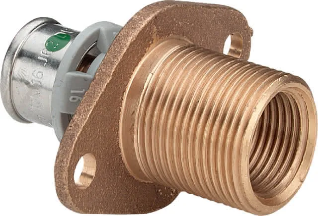Viega Wanddurchführung mit SC Sanfix P 2132.3 in 16mm x Rp1/2 x 30mm Rotguss
