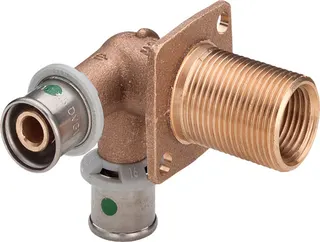 Viega Doppelwanddurchführung mit SC Sanfix P 2132.4 in 16mmxRp1/2x25mm Rg
