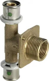 Viega Doppelwanddurchführung mit SC Sanfix P 2132.8 in 16mmxRp1/2x35mm Rg