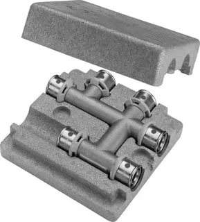 Viega Kreuzungs-T-Stück mit SC Sanfix P 2149 in 20x20x20mm Messing – Bild 2