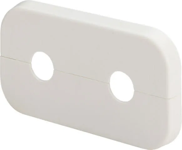 Viega Doppelrosette 1079.6 in 110x60x10x15mm Kst. weiss RAL 9010
