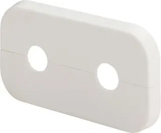 Viega Doppelrosette 1079.6 in 110x60x10x15mm Kst. weiss RAL 9010