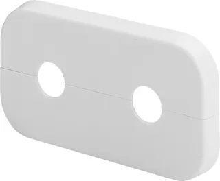 Viega Doppelrosette 1079.6 in 110x60x10x15mm Kst. weiss RAL 9010 – Bild 2