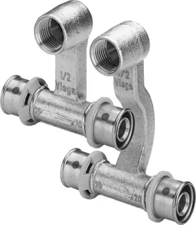 Viega Anschlussset mit SC Sanfix P 2173 in 20mm x G1/2 x 20mm Rg vernickelt – Bild 2